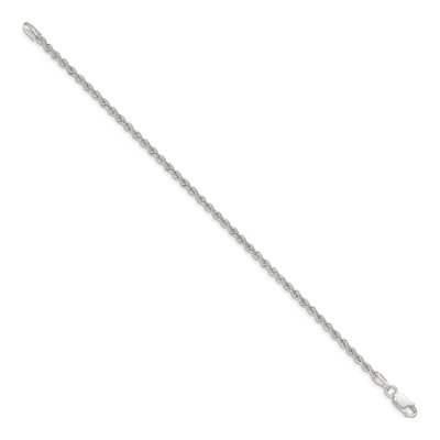 Sterling Silver 2.5mm Rope Chain Bracelet – view 2