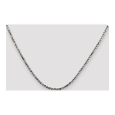 Sterling Silver 2.5mm Rope Chain – view 4