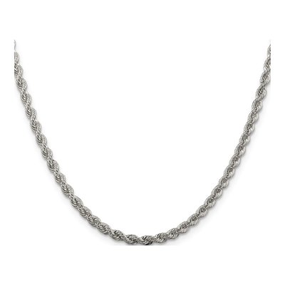 Sterling Silver 3mm Rope Chain – view 2