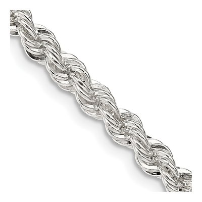 Sterling Silver 4.3mm Rope Chain