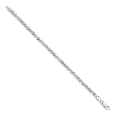 Sterling Silver 4.3mm Rope Chain Bracelet – view 2