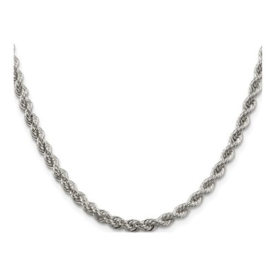 Sterling Silver 4.3mm Rope Chain – view 2
