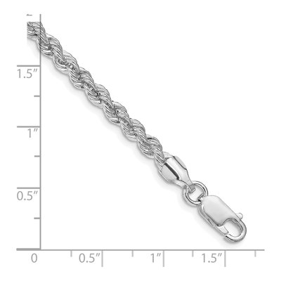 Sterling Silver 4.3mm Rope Chain Bracelet – view 2