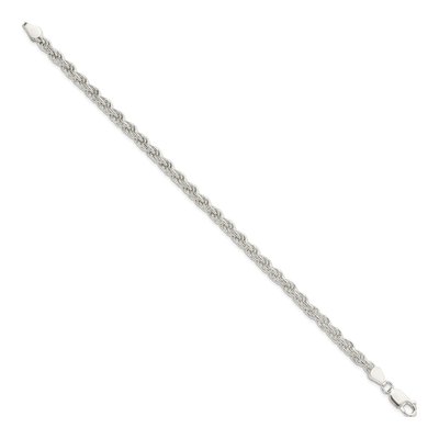 Sterling Silver 4.5mm Rope Chain Bracelet – view 2