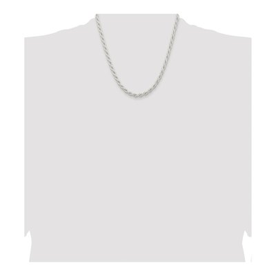 Sterling Silver 5mm Rope Chain – view 4