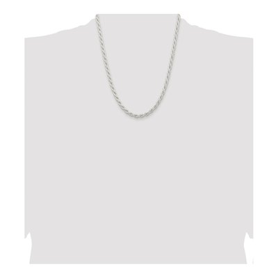 Sterling Silver 5mm Rope Chain – view 4
