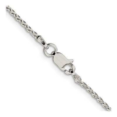 Sterling Silver 1.5mm Diamond-Cut Wheat Chain – view 3