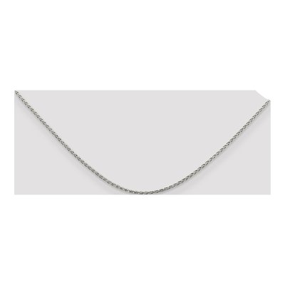 Sterling Silver 1.5mm Diamond-Cut Wheat Chain – view 4
