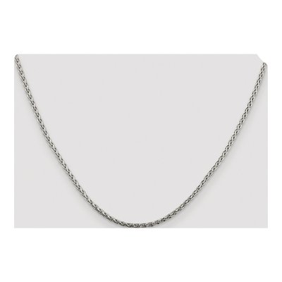 Sterling Silver 2mm Diamond-Cut Wheat Chain – view 4