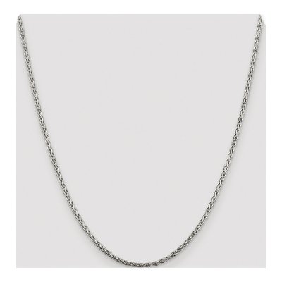Sterling Silver 2mm Diamond-Cut Wheat Chain – view 4