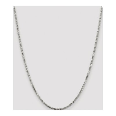 Sterling Silver 2mm Diamond-Cut Wheat Chain – view 4