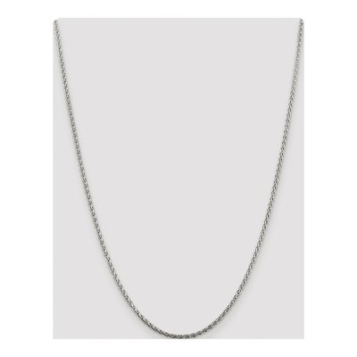 Sterling Silver 2mm Diamond-Cut Wheat Chain – view 4