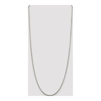 Sterling Silver 2mm Diamond-Cut Wheat Chain – view 4