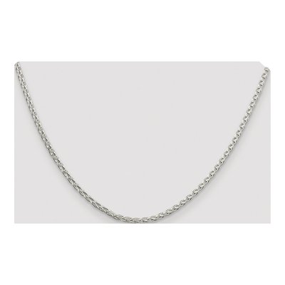 Sterling Silver 2.75mm Diamond-Cut Wheat Chain – view 4