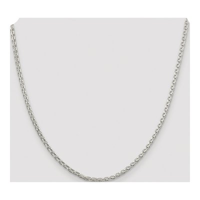 Sterling Silver 2.75mm Diamond-Cut Wheat Chain – view 4