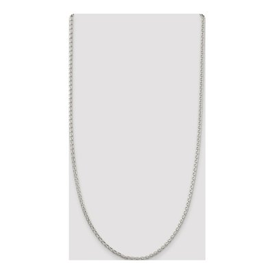 Sterling Silver 2.75mm Diamond-Cut Wheat Chain – view 4