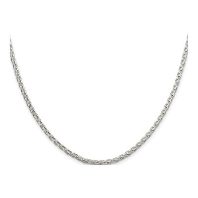 Sterling Silver 2.75mm Diamond-Cut Wheat Chain – view 2