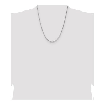 Sterling Silver 2.1mm Diamond-Cut Square Wheat Chain – view 4