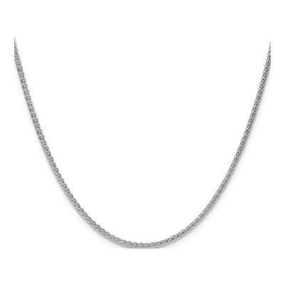 Sterling Silver 2.1mm Diamond-Cut Square Wheat Chain – view 2
