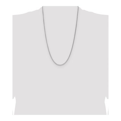 Sterling Silver 2.1mm Diamond-Cut Square Wheat Chain – view 4