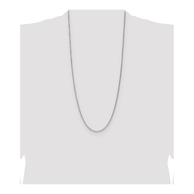 Sterling Silver 2.1mm Diamond-Cut Square Wheat Chain – view 4
