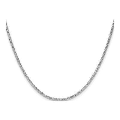 Sterling Silver 2.1mm Diamond-Cut Square Wheat Chain – view 2