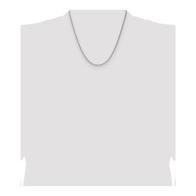 Sterling Silver 2.1mm Diamond-Cut Square Wheat Chain – view 4