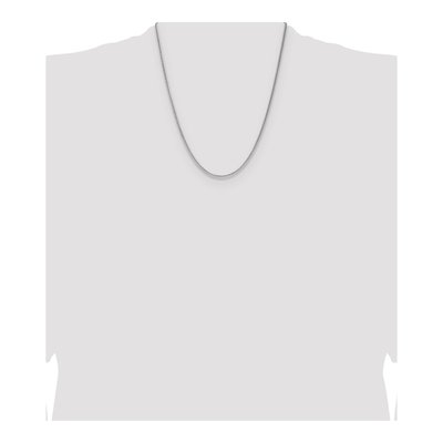 Sterling Silver 2.1mm Diamond-Cut Square Wheat Chain – view 4