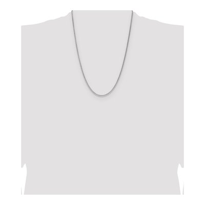 Sterling Silver 2.1mm Diamond-Cut Square Wheat Chain – view 4