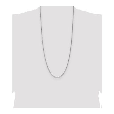 Sterling Silver 2.1mm Diamond-Cut Square Wheat Chain – view 4
