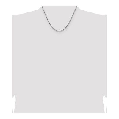 Sterling Silver 2.5mm Diamond-Cut Square Wheat Chain – view 4