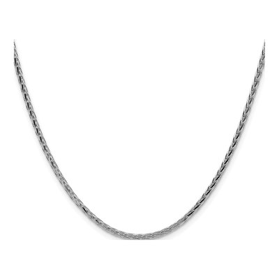 Sterling Silver 2.5mm Diamond-Cut Square Wheat Chain – view 2
