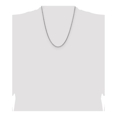 Sterling Silver 2.5mm Diamond-Cut Square Wheat Chain – view 4