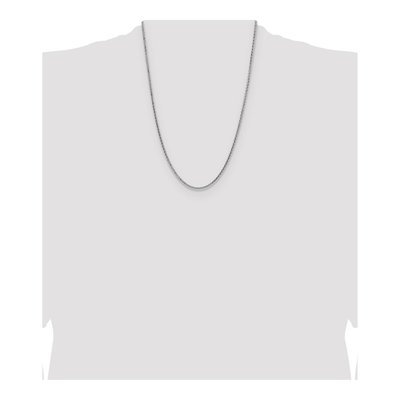 Sterling Silver 2.5mm Diamond-Cut Square Wheat Chain – view 4