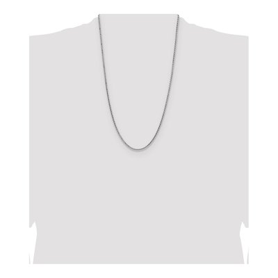 Sterling Silver 2.5mm Diamond-Cut Square Wheat Chain – view 4