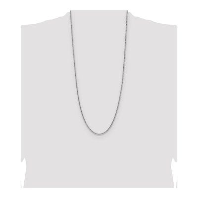 Sterling Silver 2.5mm Diamond-Cut Square Wheat Chain – view 4