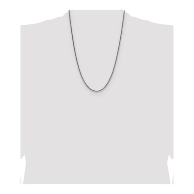 Sterling Silver 2.5mm Diamond-Cut Square Wheat Chain – view 4