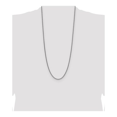 Sterling Silver 2.5mm Diamond-Cut Square Wheat Chain – view 4