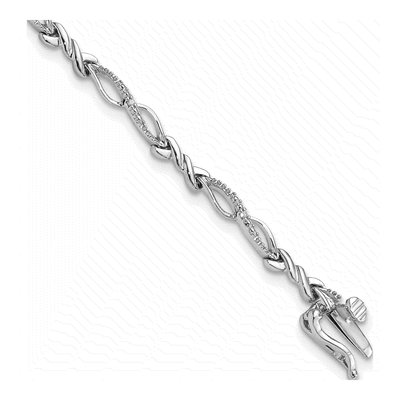 Sterling Silver Diamond Bracelet