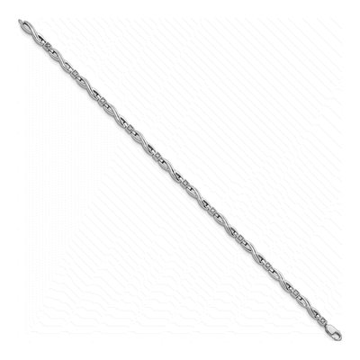 Sterling Silver 1/20 ct tw Diamond Bracelet – view 2