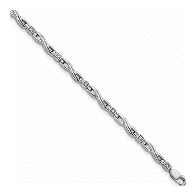 Sterling Silver 1/20 ct tw Diamond Bracelet