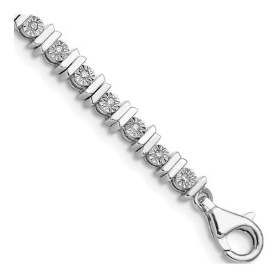 Sterling Silver 1/4 ct tw Diamond Tennis Bracelet