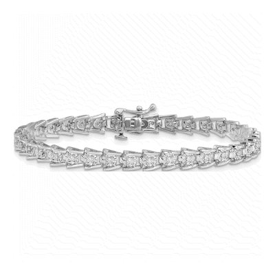 Sterling Silver 0.6 ct tw Diamond Bracelet – view 3