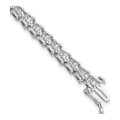 Sterling Silver 0.6 ct tw Diamond Bracelet