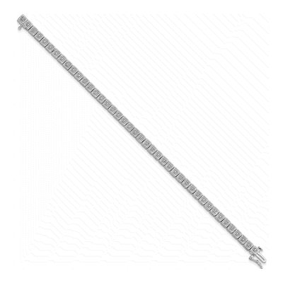 Sterling Silver 1/4 ct tw Diamond Bracelet – view 2