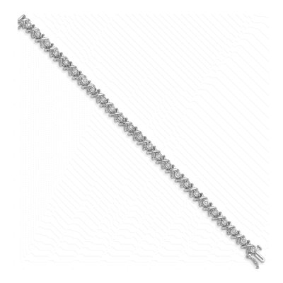 Sterling Silver 0.48 ct tw Diamond Bracelet – view 2
