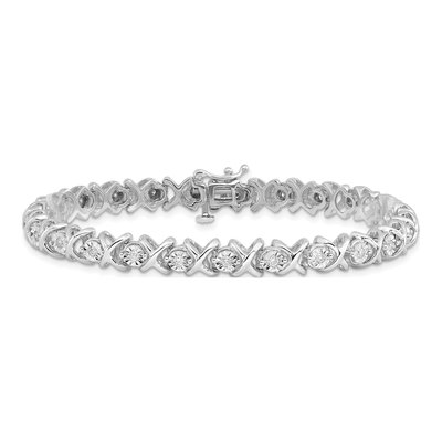 Sterling Silver 0.48 ct tw Diamond Bracelet – view 4