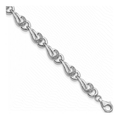 Sterling Silver 1/5 ct tw Diamond Bracelet
