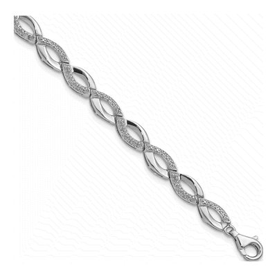 Sterling Silver 0.24 ct tw Diamond Bracelet