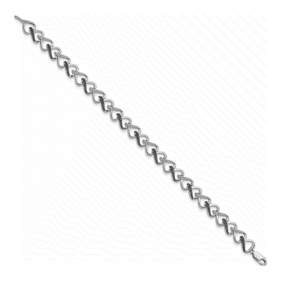 Sterling Silver 1/10 ct tw Diamond Bracelet – view 2